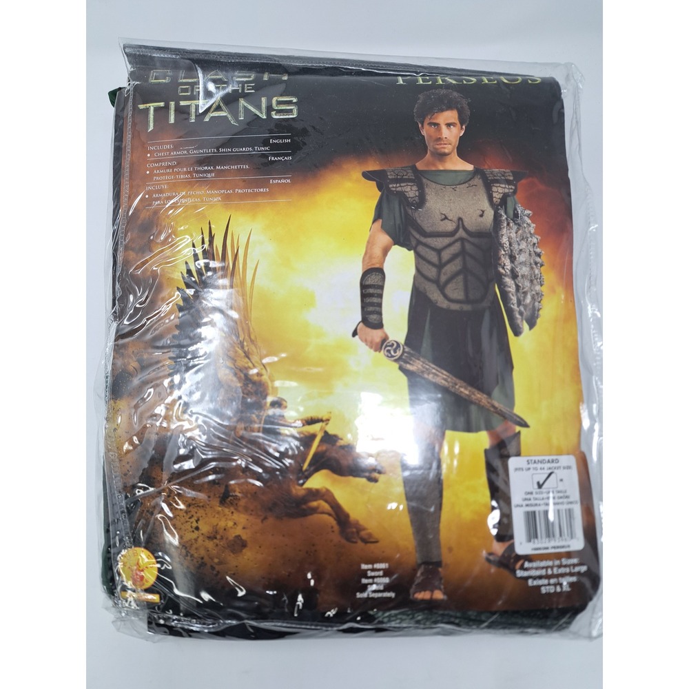 Clash of the Titans Perseus Mens Standard One Size Rubies Halloween Costume New